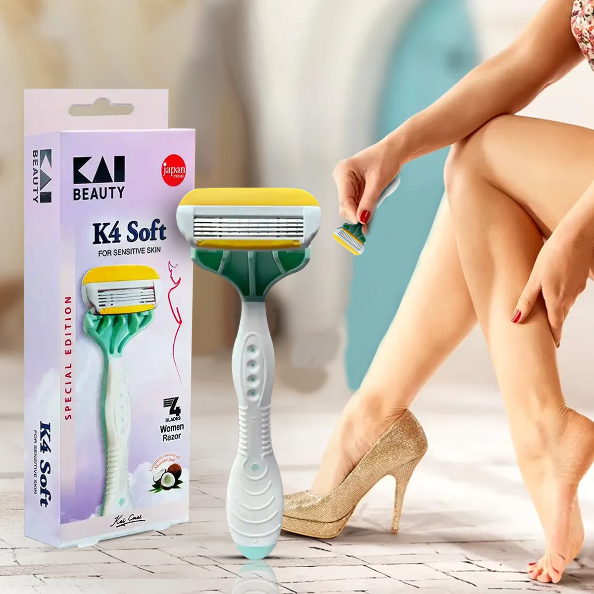 Kai K4 Body Razor for Women (Pack of 2)
