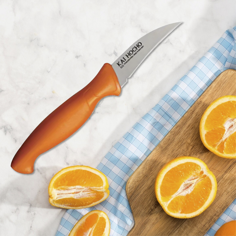 Kai peeling knife orange