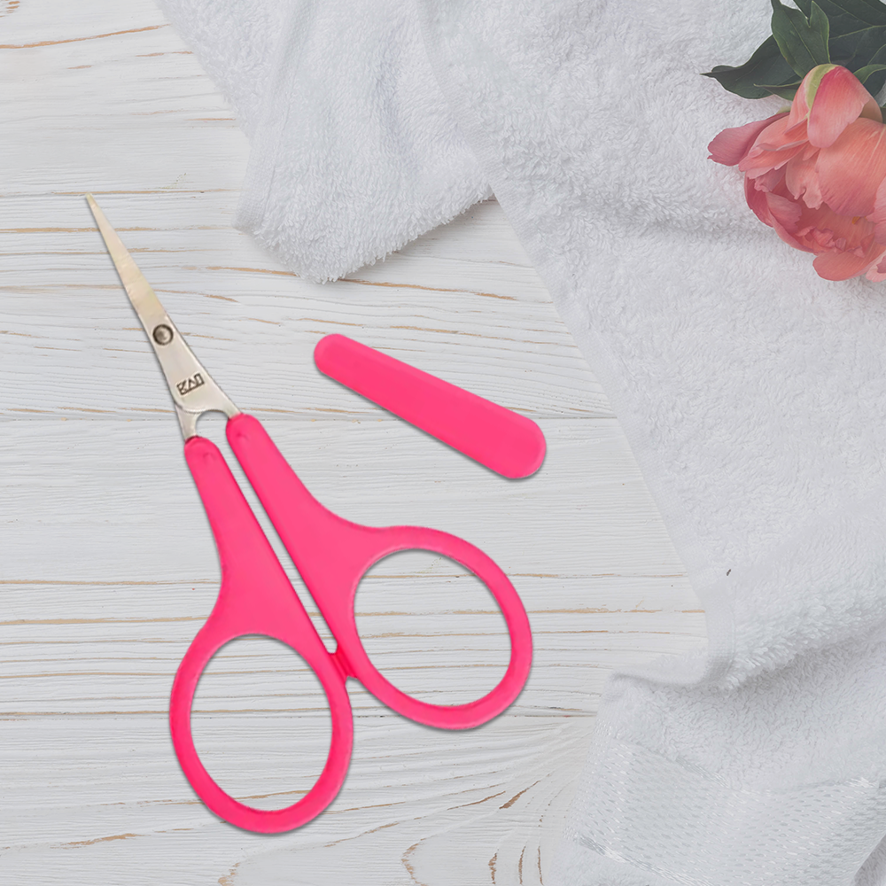 Kai Thin Blade Eyebrow Scissor (Pink)