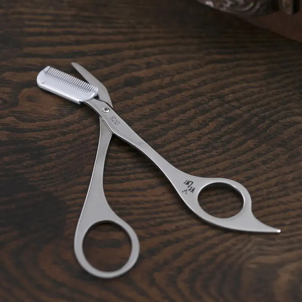 Kai Japan Seki Magoroku Beard Trimming Scissors With Comb