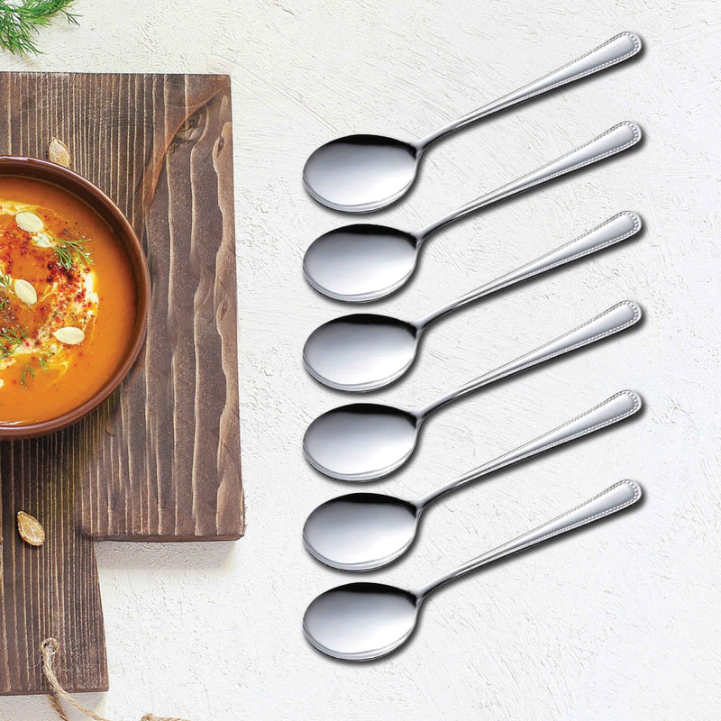 KAI New Comet Dessert Soup Spoon (Set of 6) - Made in Japan(FA0703)