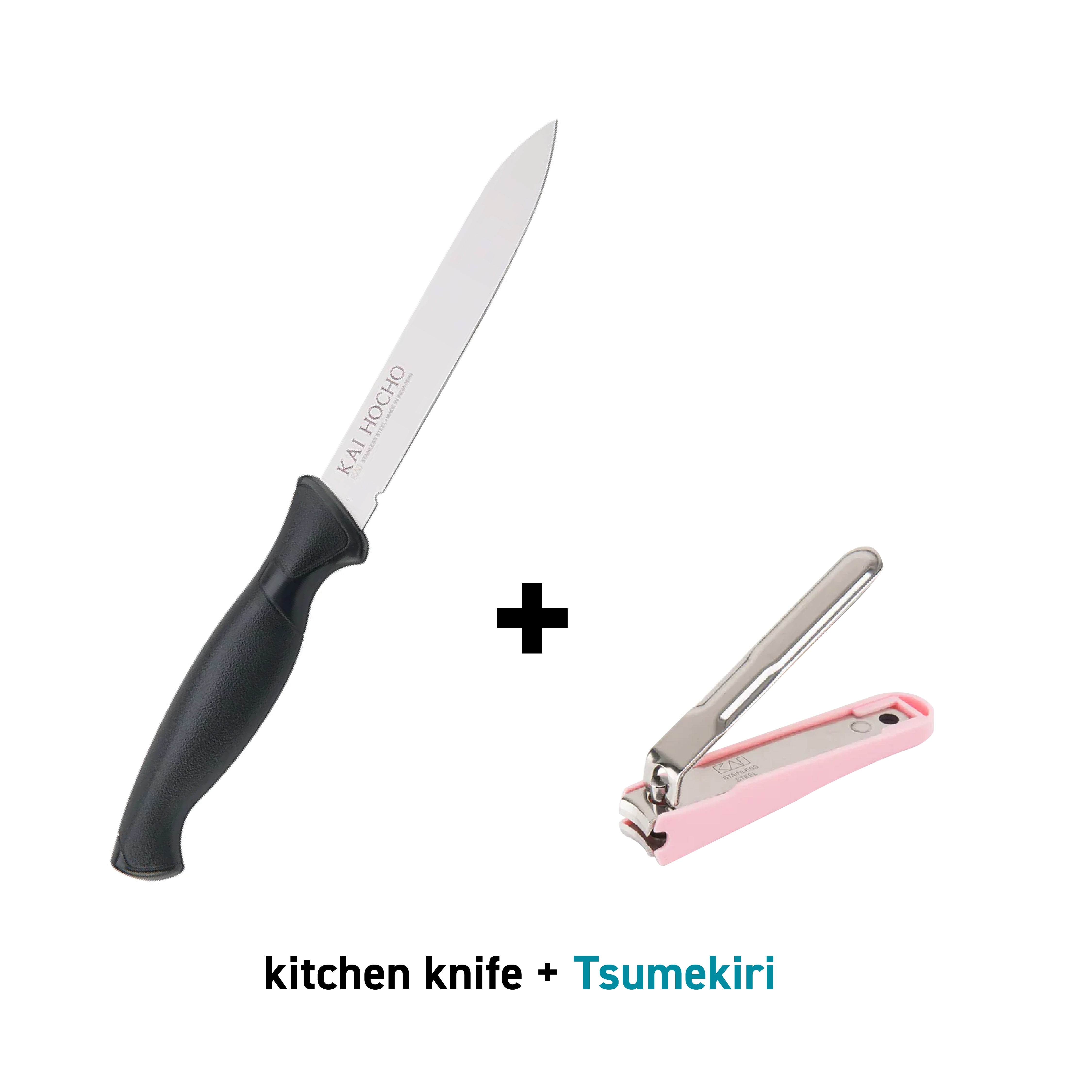 Kai Kitchen Knife with Nail Clipper (Small) Combo