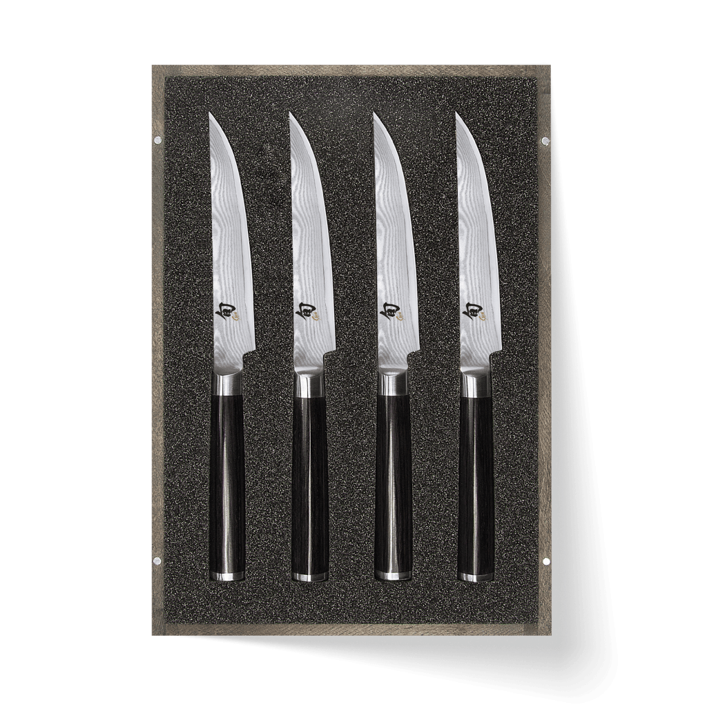 Shun Kai Classic Steak Knife 4 Pc Gift Set, DMS400