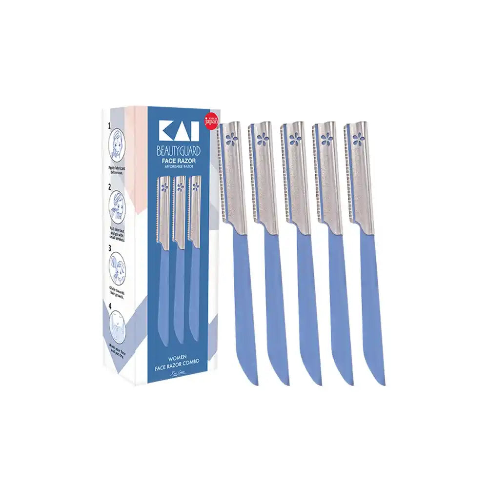 Kai Beauty Guard Face Razor (Pack of 5)