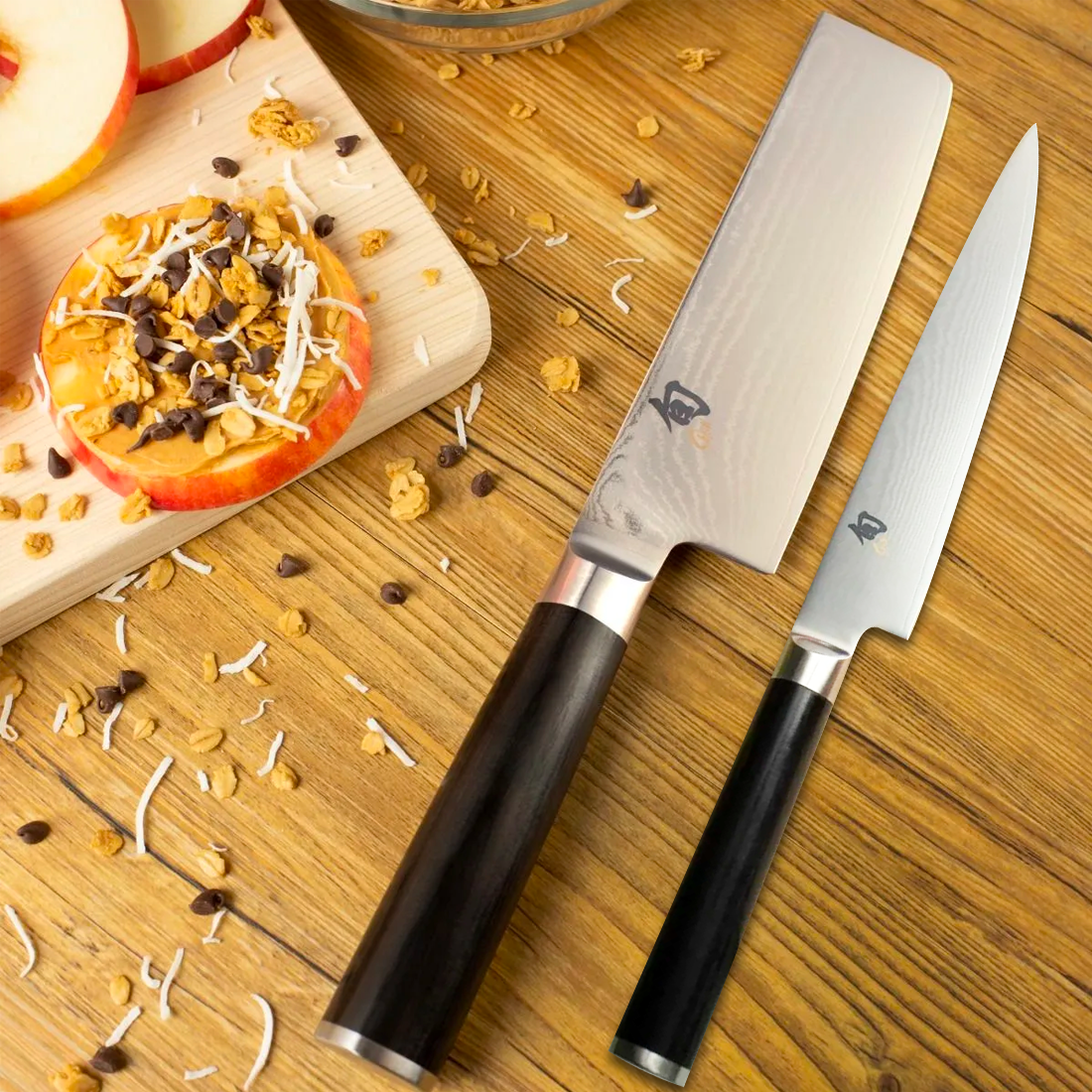 KAI Shun Classic 2 Pc Knife Gift Set (Nakiri 6.5" & Utility 6" Knife) (DMS510)