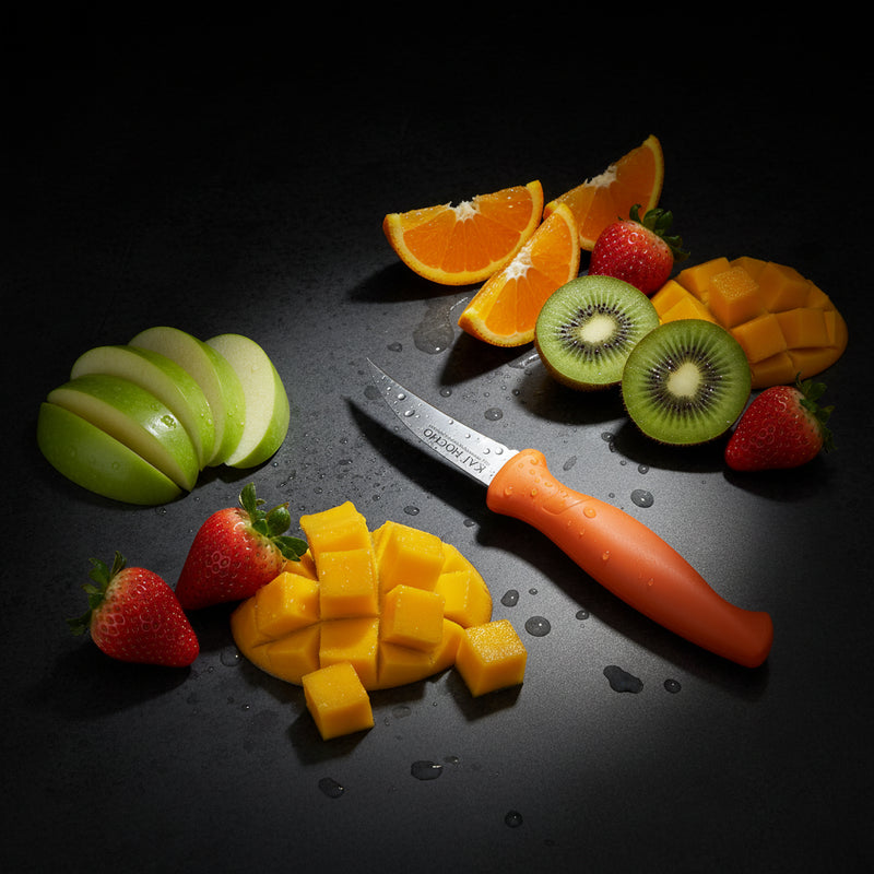 Kai peeling knife orange