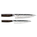 Kai Shun Premier Kitchen Knife Pack of 2 (Utility Knife 6.5" and Chef's Knife 8") with PakkaWood Handles