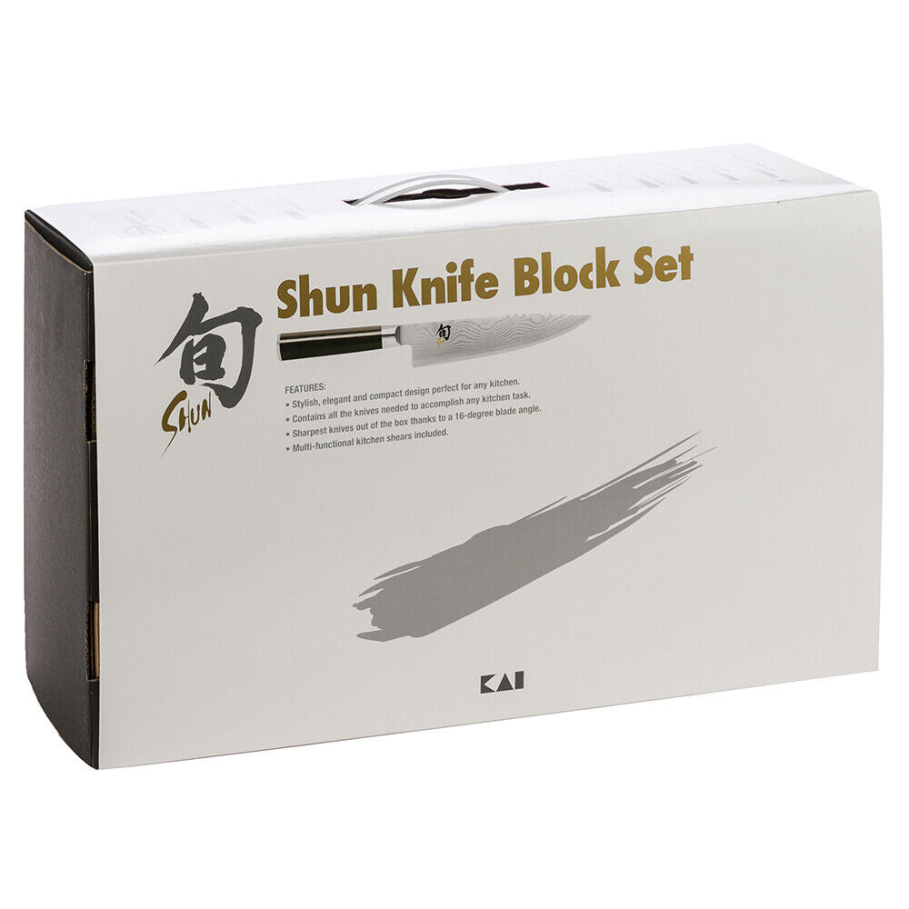KAI Shun Classic 5 Pc Knife Kanso Block Gift Set