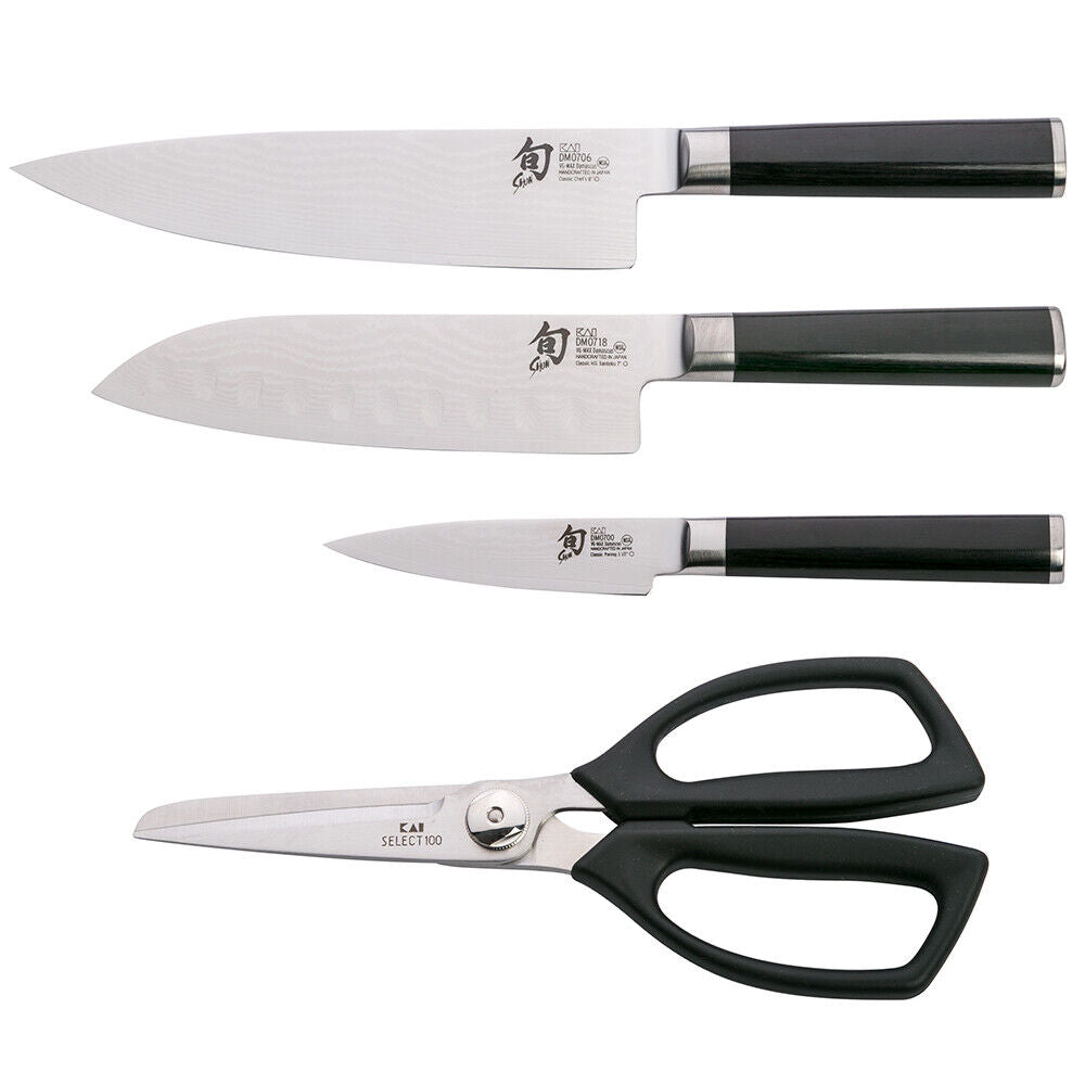 KAI Shun Classic 5 Pc Knife Kanso Block Gift Set
