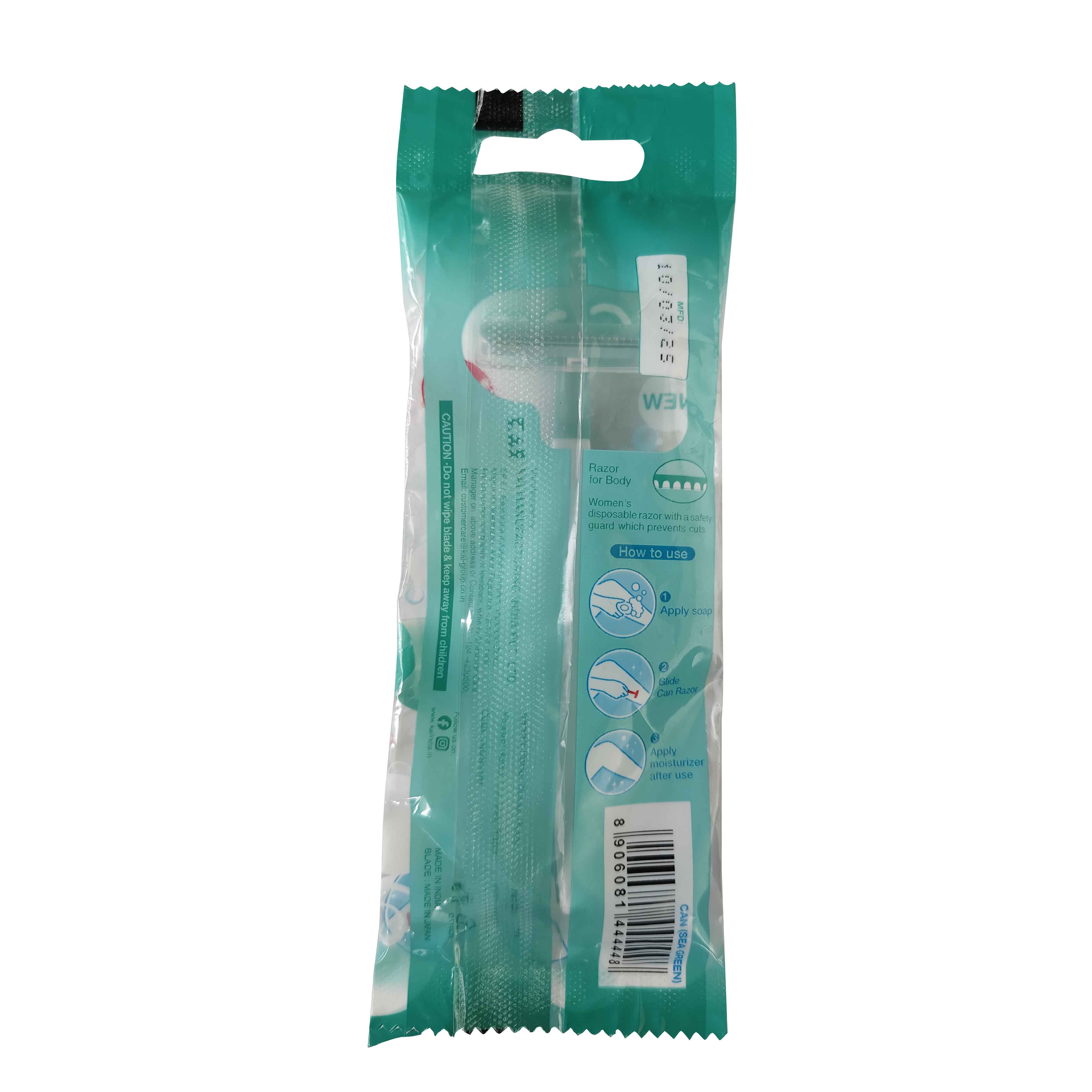 Kai Can Body Razor For Women 5 Pcs (Sea Green)