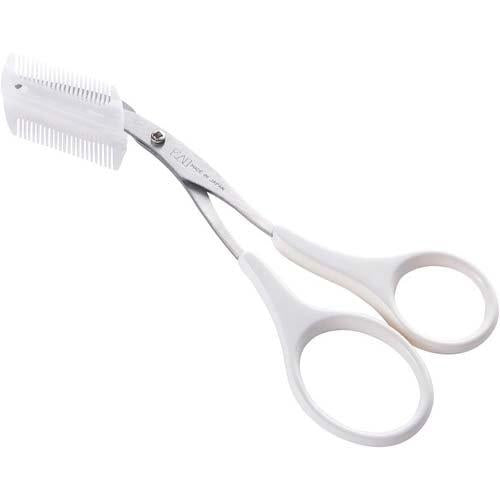 Kai Eyebrow Scissors with Comb 2 Way