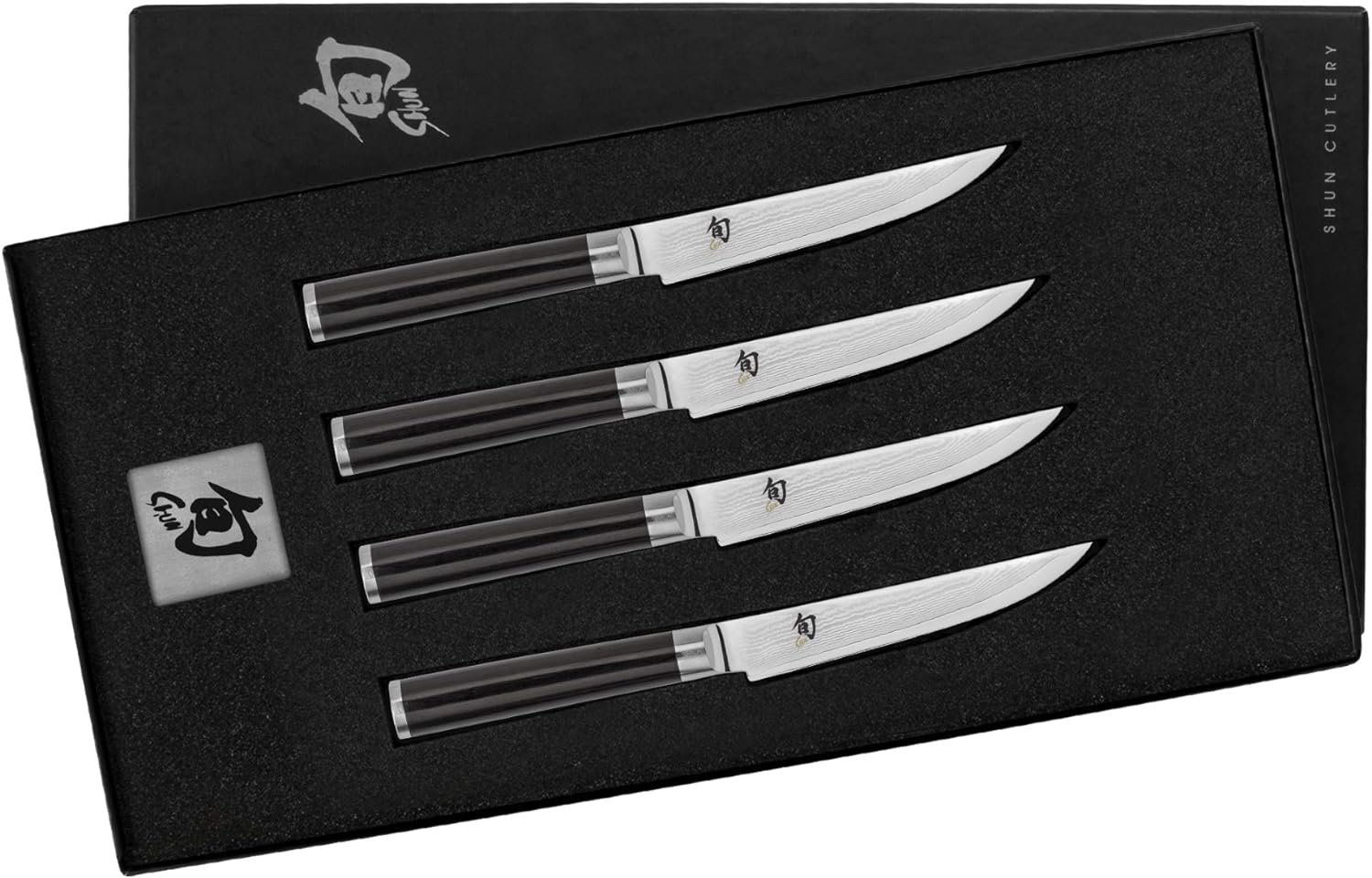 Shun Kai Classic Steak Knife 4 Pc Gift Set, DMS400