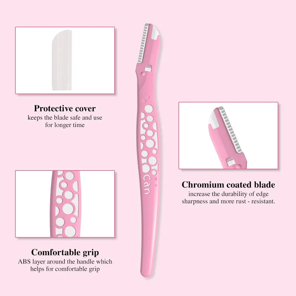 Kai Single Can Eyebrow Razor For Women (3Pcs Pack)