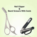 Kai Seki Magoroku Easy Grip Nail Clipper + Beard Trimming Scissors With Comb