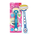 Kai K5 Ease Women Body Razor with Argan Oil Strip (Pack of 3)