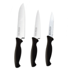 Kai Hocho Kitchen Knife Set (Pack of 3) (Serrated Knife 9.6cm, Utility (M) Knife 14.5cm, Utility (S) Knife 12.5cm Blade)
