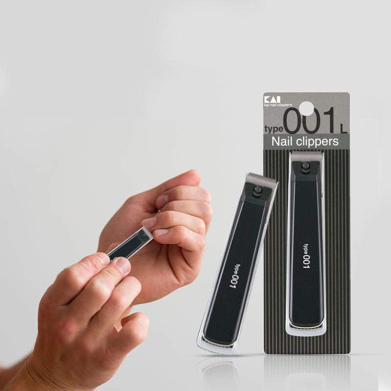 KAI NAIL CLIPPERS TYPE-001L Black (KE-0123)