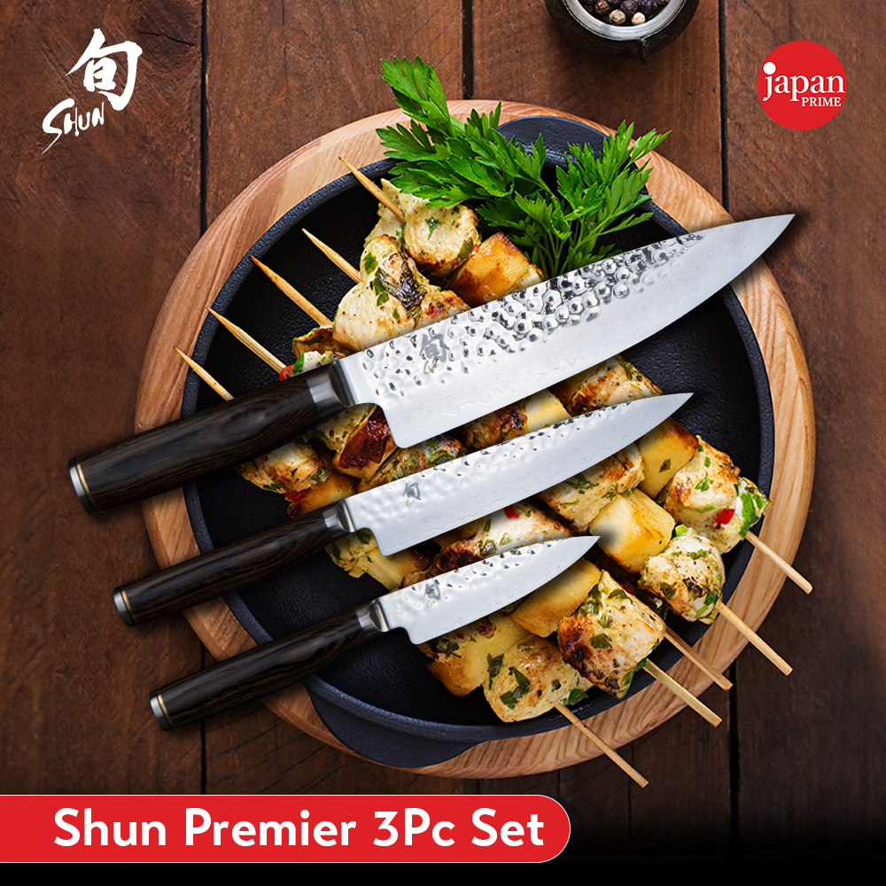 Buy KAI Shun Premier 3 Pc Starter Knife Set (Chef, Utility, Paring Buy KAI Shun Premier 3 Pc Starter Knife Set (Chef, Utility, Paring