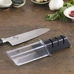 KAI Seki Magoroku Santoku Knife [AE5151] + Diamond And Ceramic Knife Sharpener