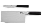 KAI Shun Classic 2 Pc Knife Set (Vegetable Cleaver 7" & Paring Knife 4")(DMS500)