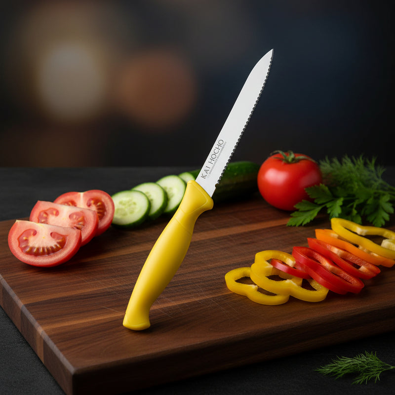 Kai Vegetable Knife Yellow