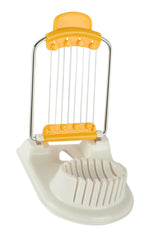 Kai Japan Stainless Steel Egg Slicer, White & Yellow