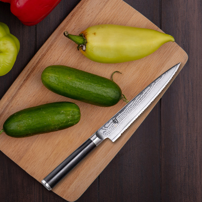 Kai Shun Classic Serrated Utility Knife 6" (DM0722)