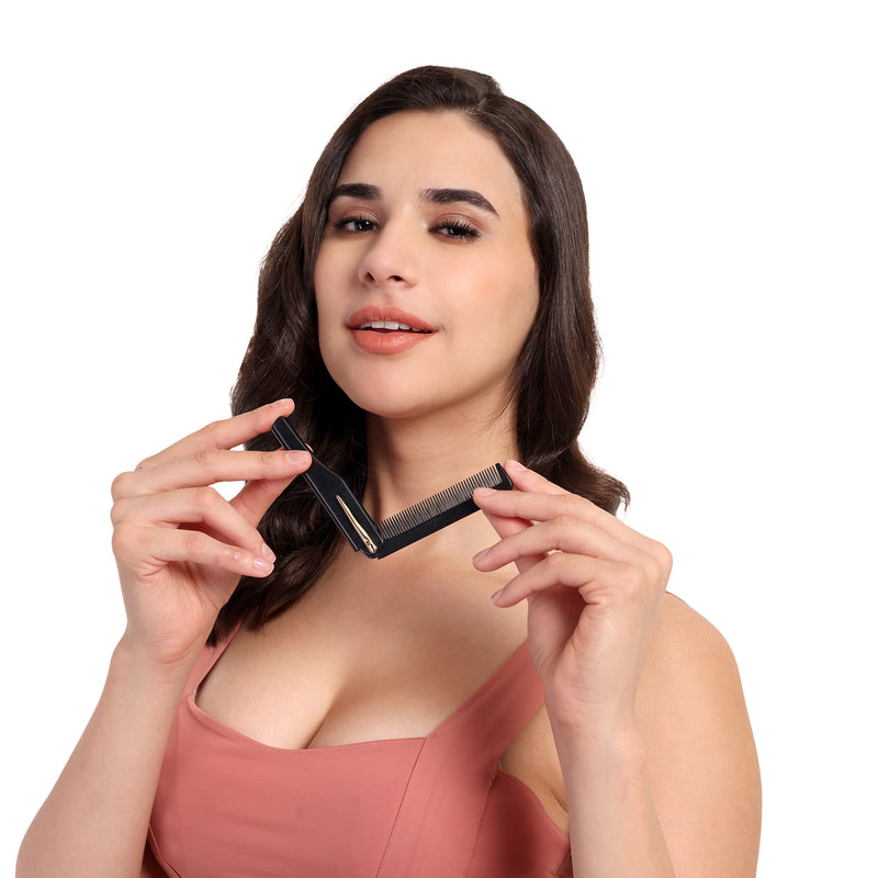 KAI Folded Pocket Comb (Black)