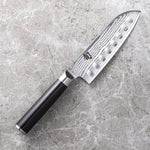 Shun Classic Santoku Knife with Granton Blade, 5.5", [DM0740]