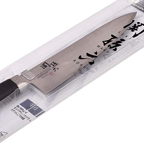 Kai Honoka Stainless Steel 1-Piece, Blade 180 mm Black And Silver Gyuto Knife