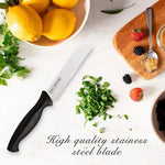 KAI Stainless Steel Nakiri Kitchen & Vegetable, Chopping Knife, Black, 1 pc