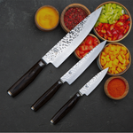 KAI Shun Premier 3 Pc Starter Knife Set (Chef 8", Utility 6.5", Paring 4" Knife)[TDMS0300]