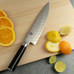 KAI Shun Classic Hollow Ground Chef's 8" Knife D-shaped with Pakkawood Handles [DM0719]