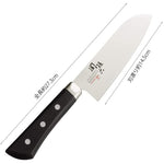 Kai Sekimagoroku Honoka Small Santoku Knife, 5.7 inches (145 mm) (AB5429)