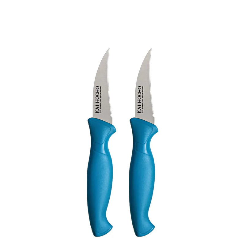 Kai Peeling Knife Blue - set of 2
