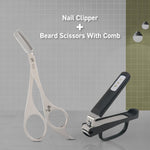 Kai Seki Magoroku Easy Grip Nail Clipper + Beard Trimming Scissors With Comb